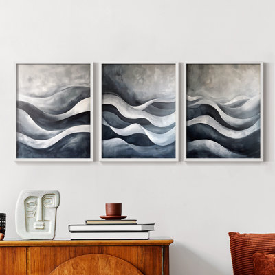 Sea and Shore Series XXIX -Set de 3 estampes numériques giclées -Prêt à accrocher