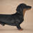 Black and Tan Dachshund Garden Statue-136367508