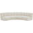 Tissu crème bouclé