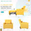 Upholstered Linen Convertible Chair-1085969168