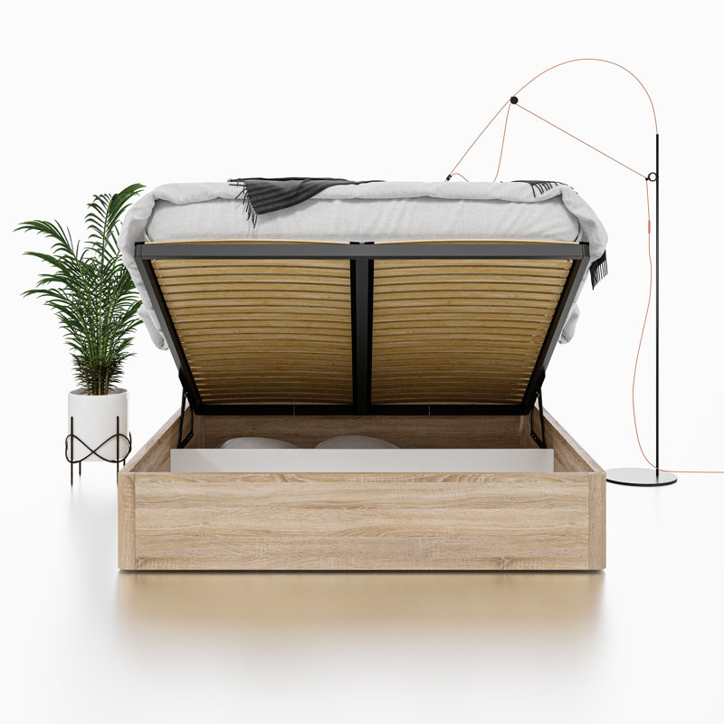 Metal Ottoman Storage Bed, European Double (140 x 200 cm)