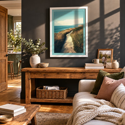 Path to the Sea Coastal - Framed Print