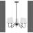 Higginson 5 - Light Chandelier in Black-788536558