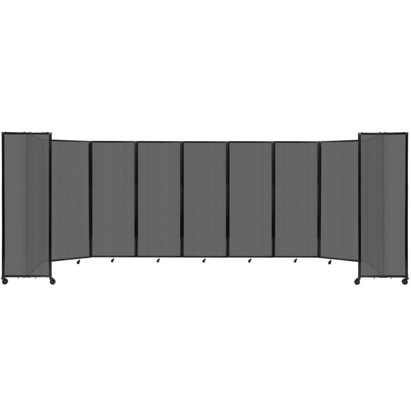Cloison murale en polycarbonate 360, H 90 po x l 300 po, Gris foncé