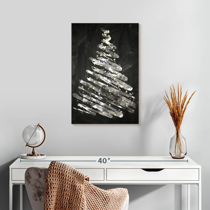 Arbre noir Lelend I, H 24 po x l 16 po
