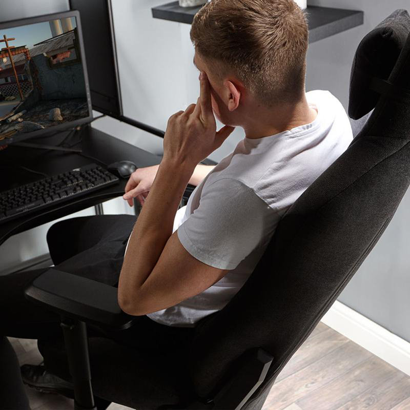 X Rocker Messina Deluxe Desk Chair, Black
