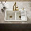 Riverby® 33" Top-Mount Double-Bowl Workstation Kitchen Sink-1780652428