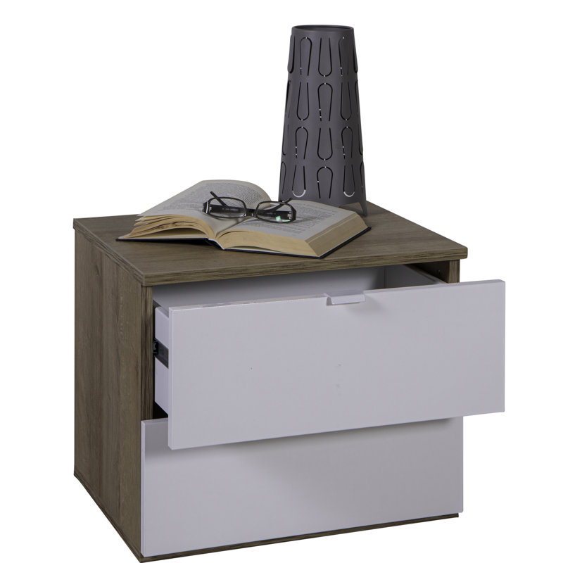 Gelosia 50cm W Manufactured Wood Bedside Table