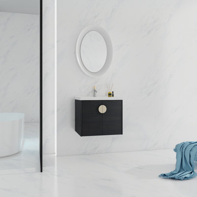 Meuble-lavabo à fermeture en douceur 24 po avec lavabo
