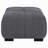 Plather Charcoal Grey Upholstered Rectangular Ottoman-1253525515