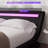 LED Platform Bed Frame With Adjustable Headboard with Wooden Slats, no Box Spring Needed-1195044272-1195044273