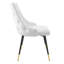 Chaise de salle à manger en velours capitonnée Adorn-9497652