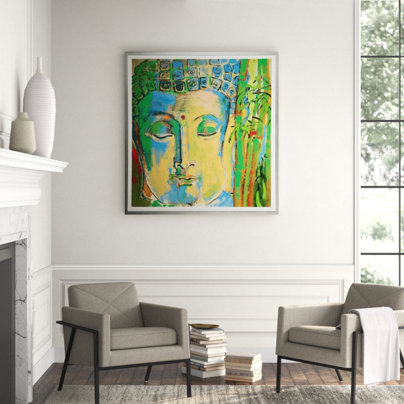 Bouddha par Robert Robinson - cadre photo, Toile tendue, H 65 po x l 48 po