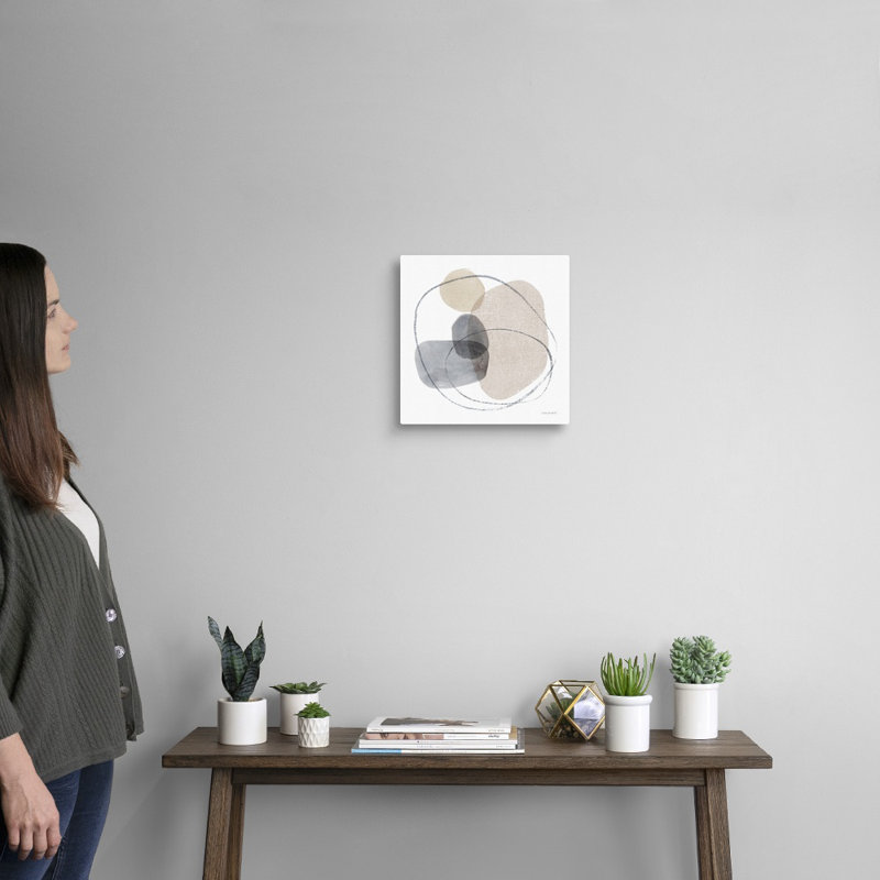 «Think Neutral 08» par Lisa Audit - reproduction d'art, Toile tendue, H 12 po x l 12 po x P 1,25 po