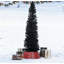 Arbre de Noël en forme de crayon avec lumières à DEL bicolores, embouts et support en métal pré-éclairé | Idée de cadeau