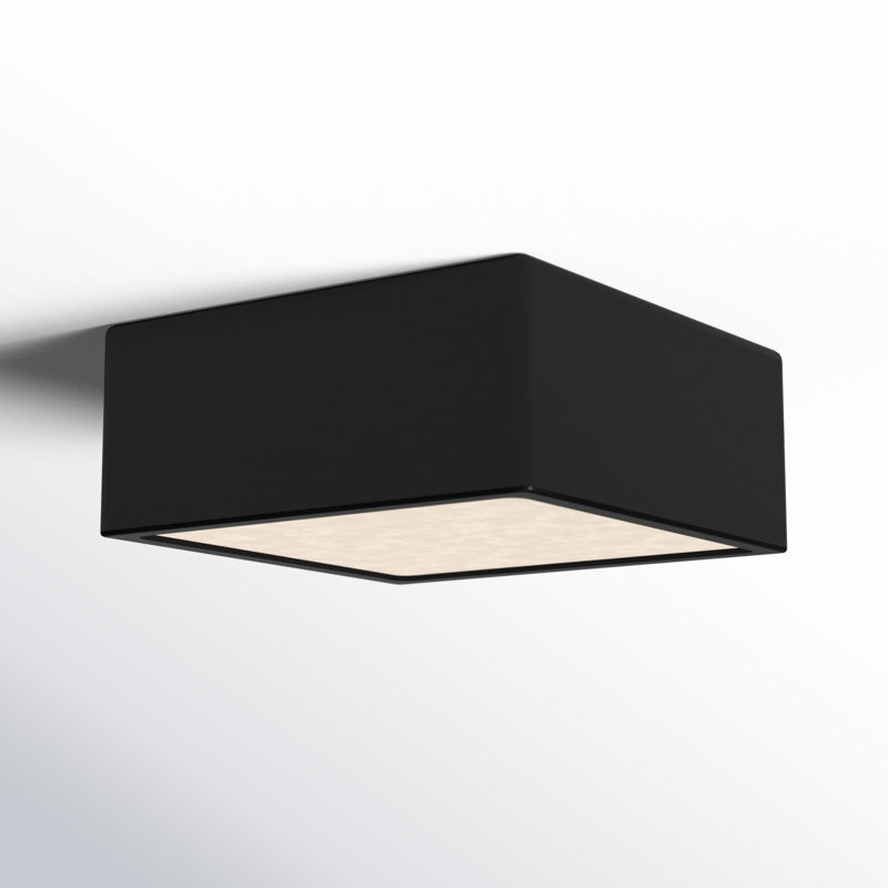 Leni LED Flush Mount, Carbon Matte Black