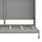 Queen Size Horizontal Murphy Bed Wall Bed With LED Lights-107510385