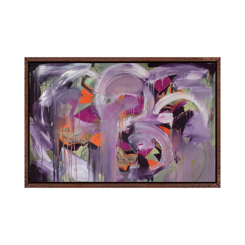 Thunder by Pamela Staker - Painting on Canvas, 66.04 cm H x 45.72 cm W, Classic Brown Wood Framed