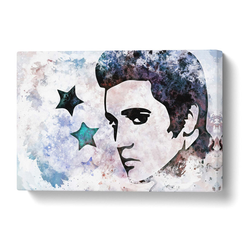 Elvis Presley Stars - Wrapped Canvas, 40.6 cm H x 61 cm W