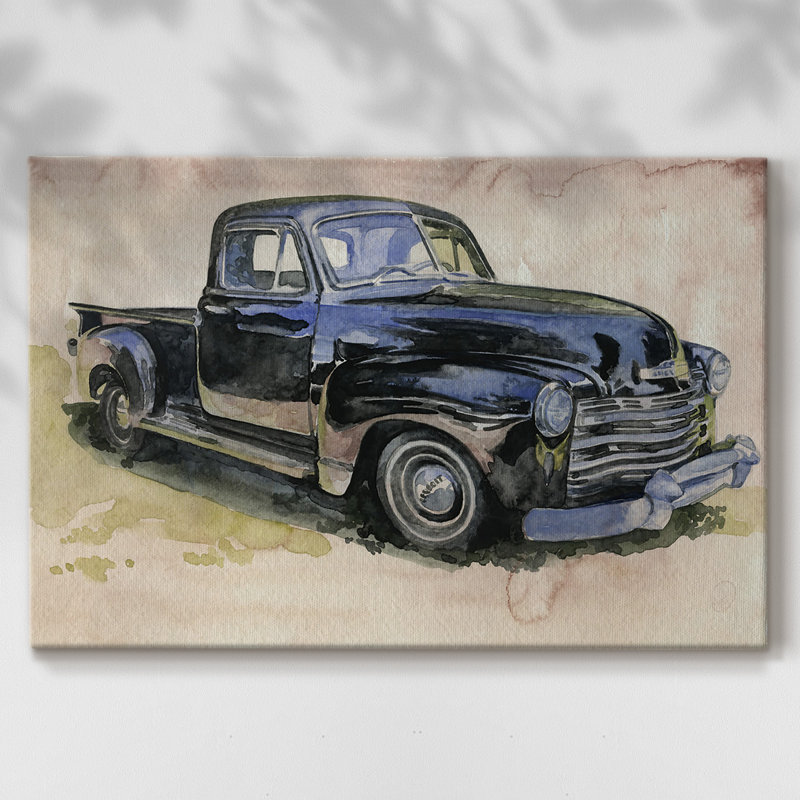 Antique Pickup II-Gallery, toile tendue, H 12 po x l 18 po
