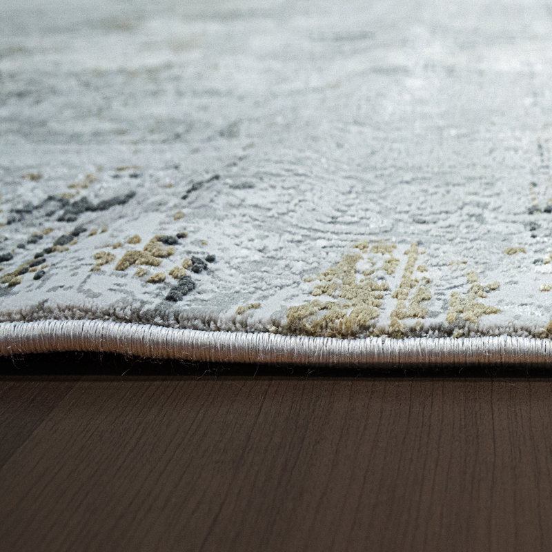 Tapis oriental gris Kaelyn, Rectangle 6 pi 7 po x 9 pi 6 po