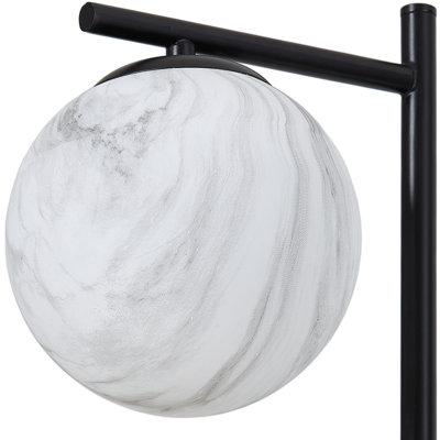 160cm Polished Torchiere Floor Lamp with USB and Outlet