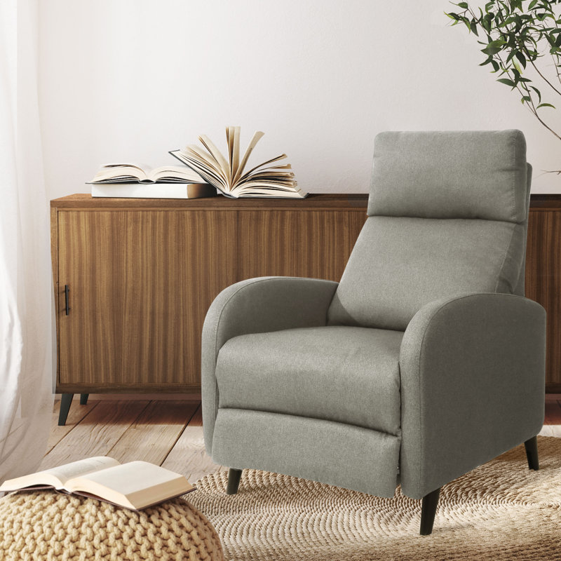 Oakdene 72cm Wide Standard Recliner, Light Grey