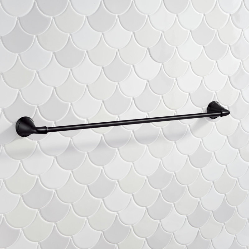 24" Provincetown Towel Bar, Matte Black