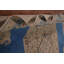 Tapis bleu géométrique 10 x 13 po