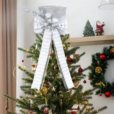 Nœud d'arbre de Noël scintillant scintillant