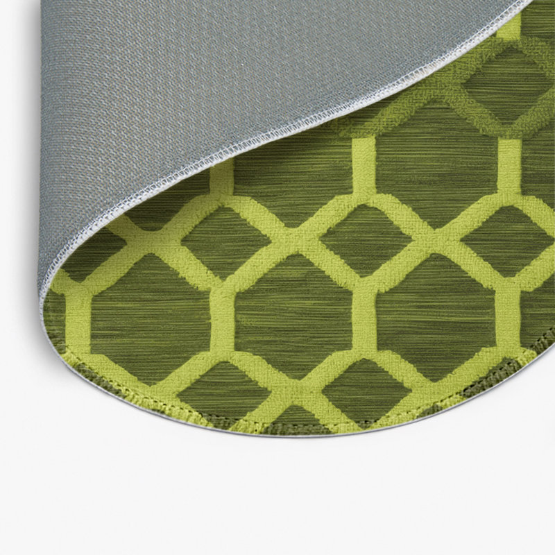 Tapis vert intérieur et extérieur Trellis, Rond 5 pi