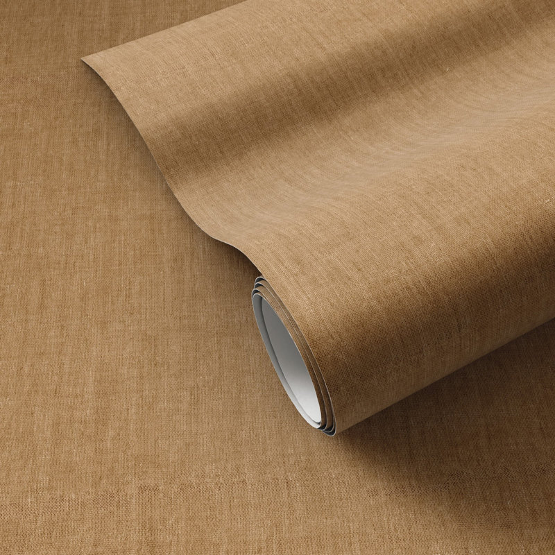 Cloth Solid Color Terralon Wallpaper Roll, Tan