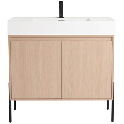 Meuble-lavabo Yordana de 36 po de largeur Ebern Designs