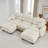 Compression Cozy Chenille Sectionals, Pleated Modular Sofa For Home