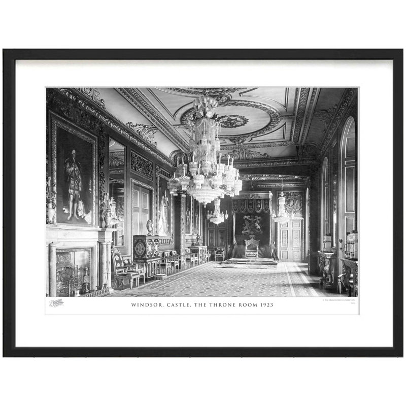 Windsor, Castle, The Throne Room 1923 by Francis Frith - Single Picture Frame Print, 60cm H x 80cm W x 2.3cm D