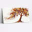 Ensemble de 1 tableau sur toile tendue, aquarelle représentant un arbre d'automne-917824727