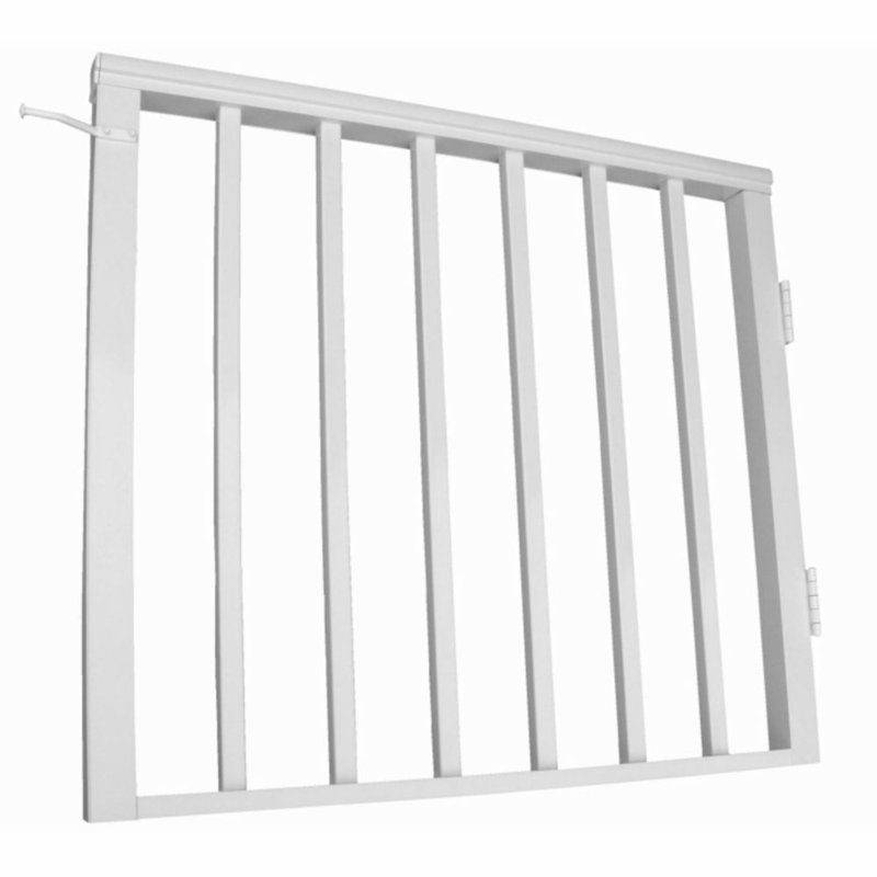 Barrière en aluminium, H 2,7 pi x l 3 pi, Blanc