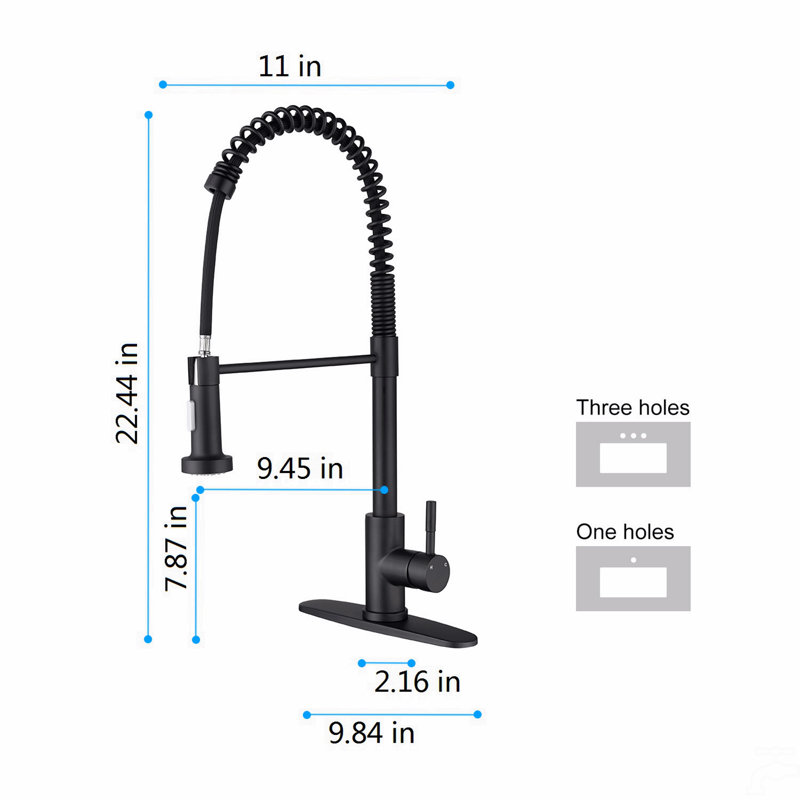 Robinet de cuisine avec douchette extractible