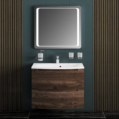 Gurseace 31.3'' Single Bathroom Vanity with Acrylic Top