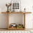 Wood Console Table with Curved Corners ,Shelf-205550722
