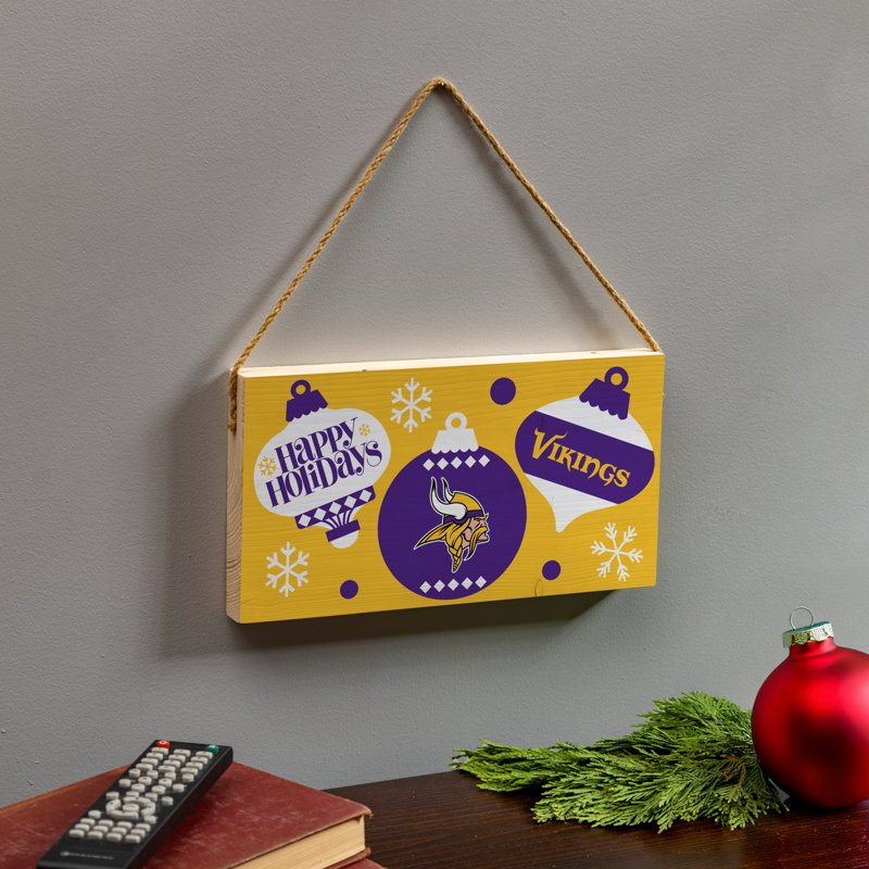 Plaque murale en bois Minnesota Vikings 6 x 11