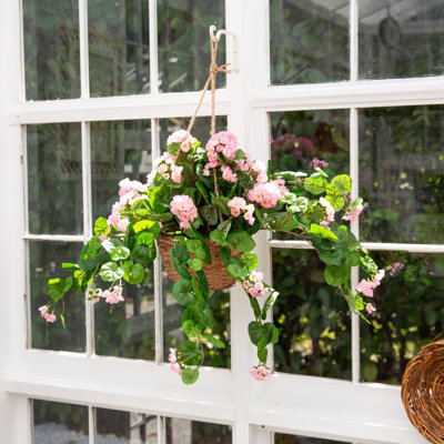 Panier en géranium