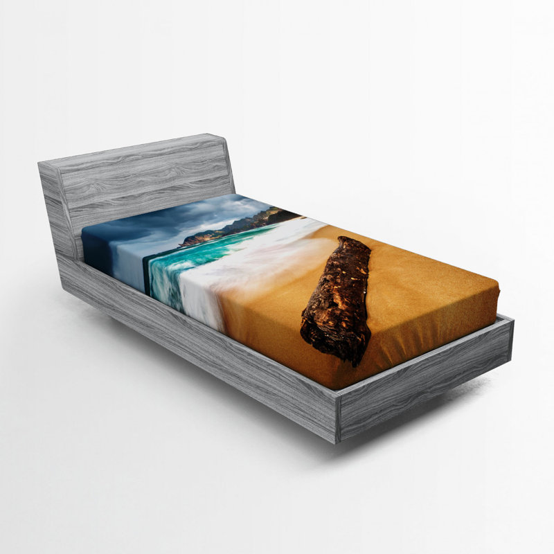 Drap-housse en microfibre Driftwood, Drap-housse de taille simple