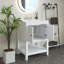 Meuble-lavabo simple 24 po avec plateau en céramique Sookie-1526939102