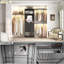 20.5'' - 96" W Closet System with Wooden Drawers and Hanging Rods(Cut to Fit)-287349745
