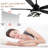 Eustolio 52'' Black Modern Ceiling Fan with Lights and Remote, Quiet DC Motor Reversible Dimmable Chandelier Ceiling Fan-1423393915