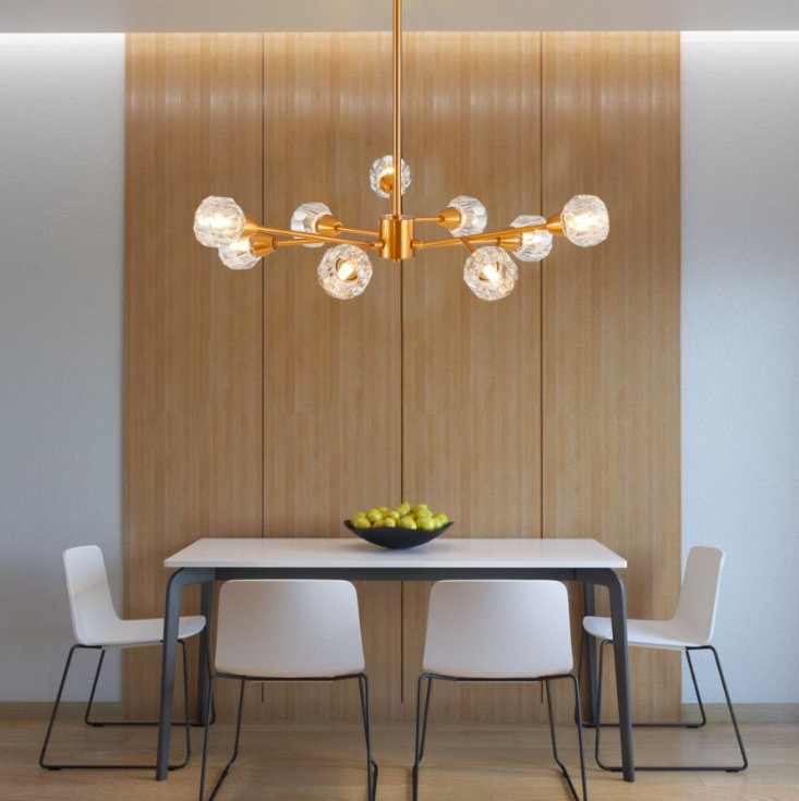 1 - Light Chandelier, Gold