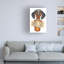 «Dappled Dachshund Two Signs» par Danny Gordon, art textuel sur toile tendue-1067499499