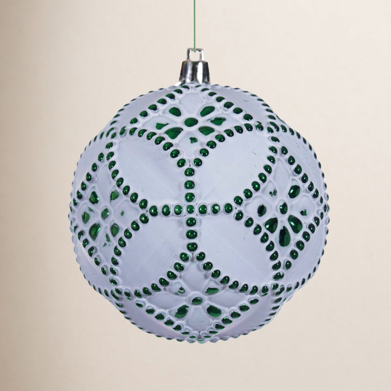 Bauble, Emerald Green, 4" H x 4" W x 4" D