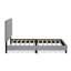 Lit plateforme tapissier capitonné à profil bas Carlester-1252647157-1252893953